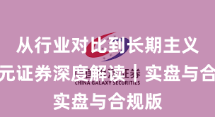 从行业对比到长期主义：永元证券深度解读｜实盘与合规版